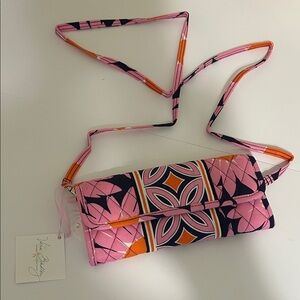 Vera Bradley Pink and Orange Crossbody Bag